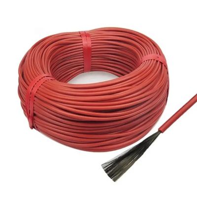 Buen precio Las mantas eléctricas que derretían la goma de silicona de la fibra de carbono del cable térmico aislaron 18K 20ohm En línea